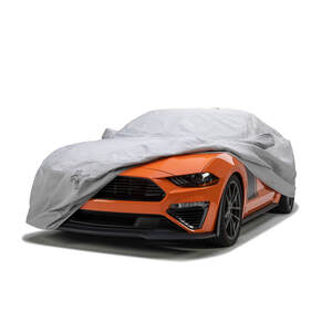 Our most popular all-weather multi-layer car cover is back with a new fabric construction! Protect your Ford Mustang with our premium softback all-climate car covers. This Mustang car cover fabric features 5-layers of protection to provide the best defense against the elements while being smooth against your paint finish.