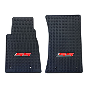 These are no ordinary floor mats. Resisting everything from dirt, rain, or snow to beverage spills, our Camaro SS floor mats fit perfectly in the floor well and sport the trademark red "SS" logo. The durable rubber vinyl material resists damage and wear and tear for many years.