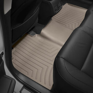 The ultimate vehicle floor liner protection is custom molded for a perfect fit with water channels to divert fluid away from your feet.
