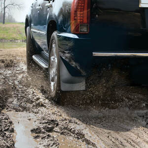 Custom Fit Truck or SUV Mud Flaps With The Easiest No Drill Installation Possible.