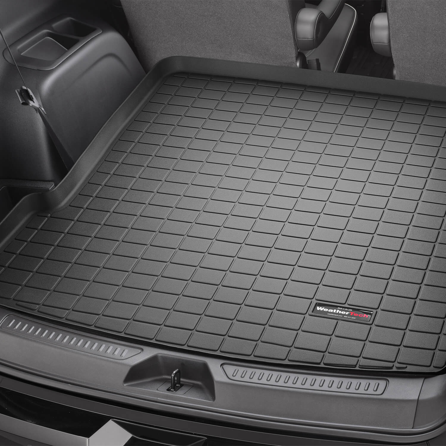 Heavy-duty cargo liners that are custom molded to your exact cargo space including trunk liners, behind 1st row, behind 2nd row, or behind 3rd row options.
